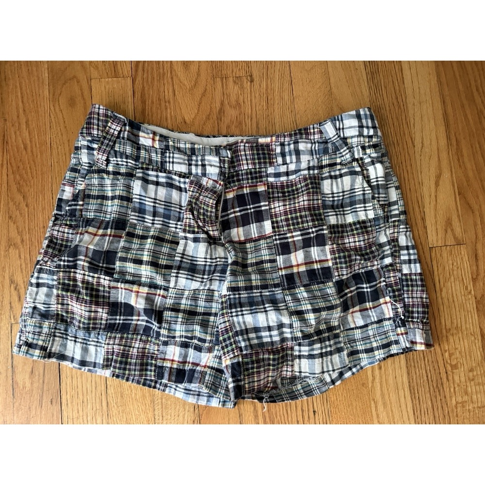 Cambridge Chino Dry Goods Shorts Flat Front Cotton Plaid Madras 12 Preppy